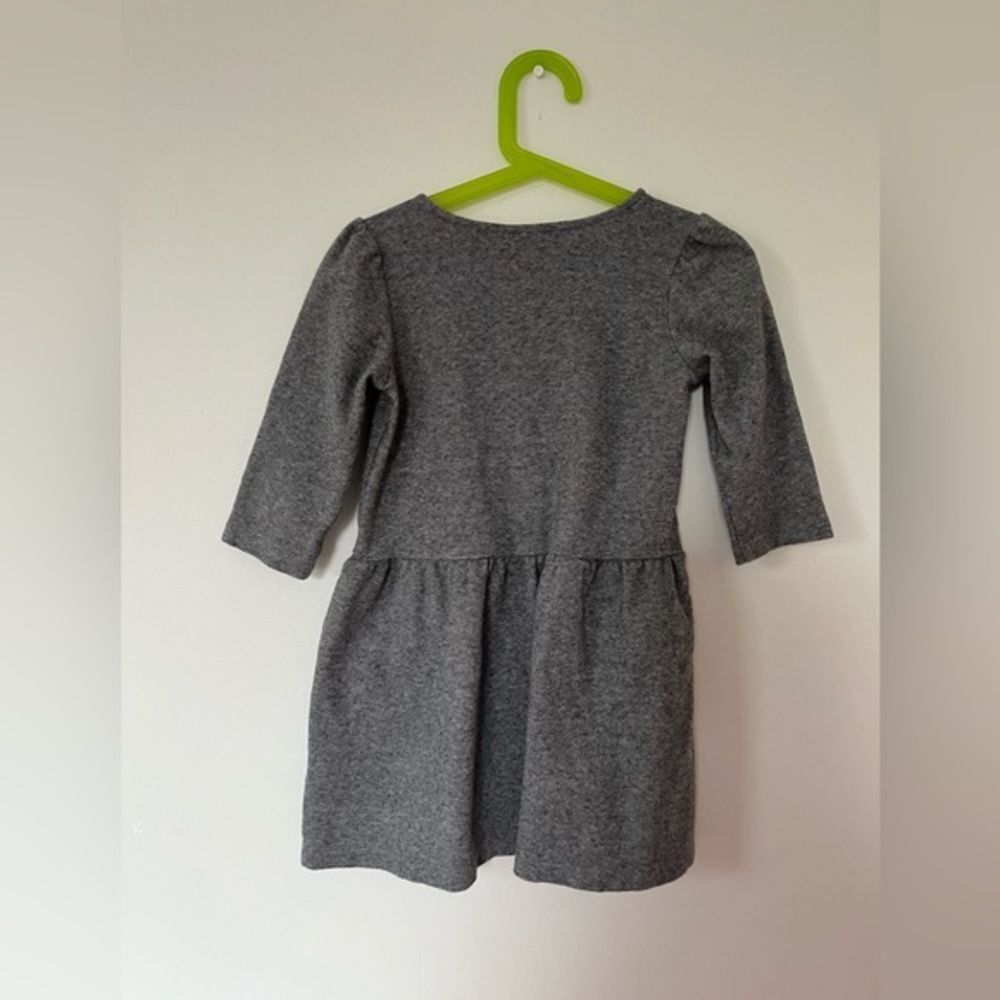 Janie and Jack dress flannel gray girls - Picture 3 of 4